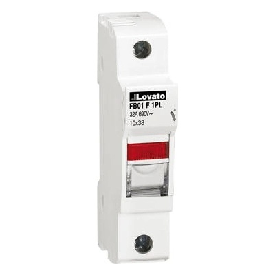 LOVATO Electric FB01F1PL Poj. odpojovač, 32A, 10x38 gG/aM, 1P, ukazatel stavu, cURus