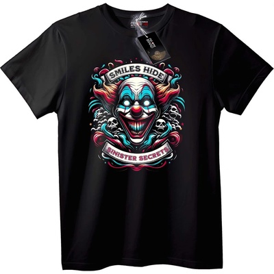 NOONEBRAND Тениска Зловещи Тайни Клоун - XL, White