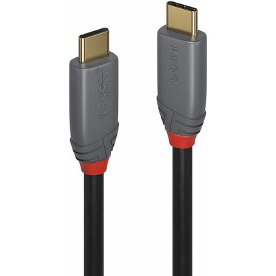 Lindy Кабел Lindy, от USB-C(м) към USB-C(м), 2m, 100W, черен