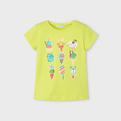 MAYORAL Тениска къс ръкав неон сладоледи за мини момиче Майорал