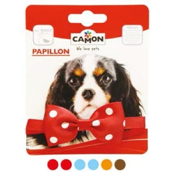 Camon Червена папийонка на бели точки за куче или котка (b377/a)