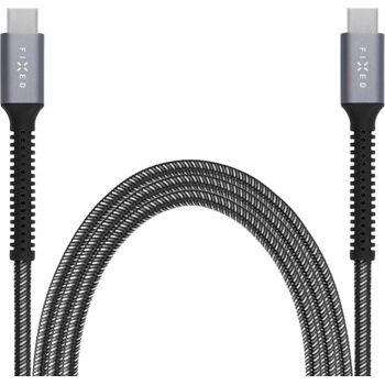 Fixed FIXDA-CC12-GR USB-C to USB-C PD, 1,2m, sivý