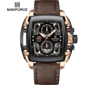 Naviforce Часовници naviforce tu-38601 - Кафяво / Черно kp38601 (tu-38601)