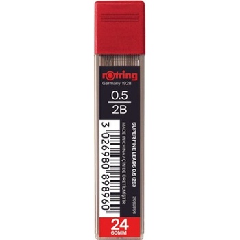 Графити Rotring Super Fine 2B 0.5 mm 24 броя (2B 0)