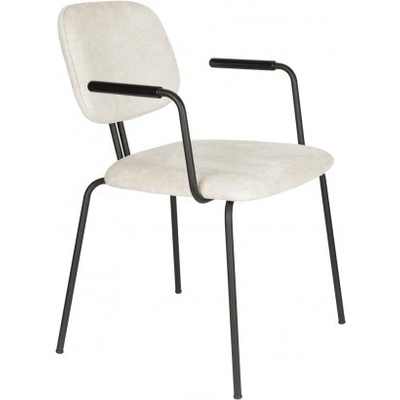 White Label Living Bouton područky béžová látková 1200261