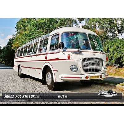 Pohlednice BUS č. 08 - ŠKODA 706 RTO LUX (1961)