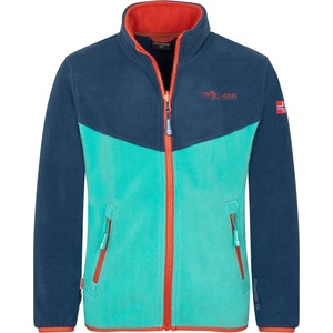 TROLLKIDS Детско поларено яке Trollkids Kids Oppdal Jacket XT Fleece jacket - Mystic Blue / Blue Coral - размер 176 (EU) (703-2397-2621)