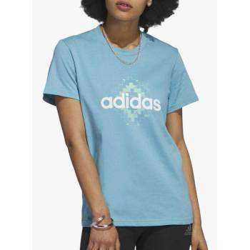 Adidas Woven Sports Tee Blue