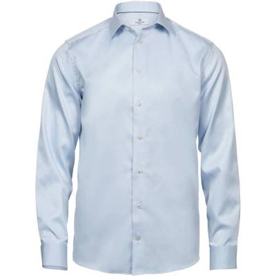 Tee Jays luxusná keprová košeľa s dl. rukávom 4020 modrá light