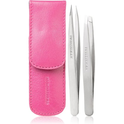 Tweezerman Professional комплект за пътуване Pink(за вежди) цвят