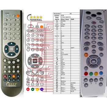 GENERAL I-CAN CSK-3800TW - съвместимо дистанционно управление на марката General (CSK-3800TW)