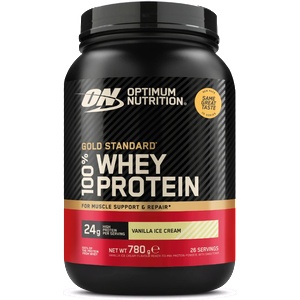 Optimum Nutrition Протеин 100% Whey Gold Standard 768 g ванилов сладолед