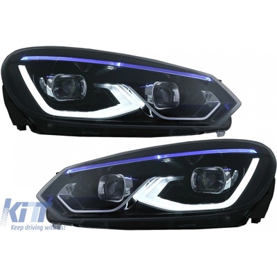 HLVWG6LED Full LED světlomety vhodné pro VW Golf 6 VI (2008-2013) upgrade na Golf 8 Design | Zboží Auto