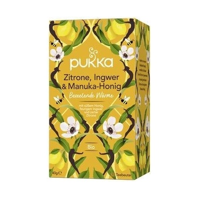 Pukka Čaj citron, zázvor a manuka med bio 40 g