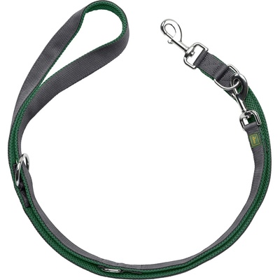 HUNTER Повод за куче Hunter Verstellbare Führleine Maldon Dog leash - Dunkelgrün / Grau - размер Länge max. 200 cm (057-0384-0312)