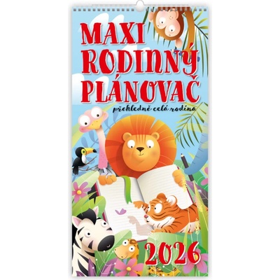 Helma MAXI rodinný nástěnný plánovač 31,5 × 63 cm 2026 – Zboží Mobilmania