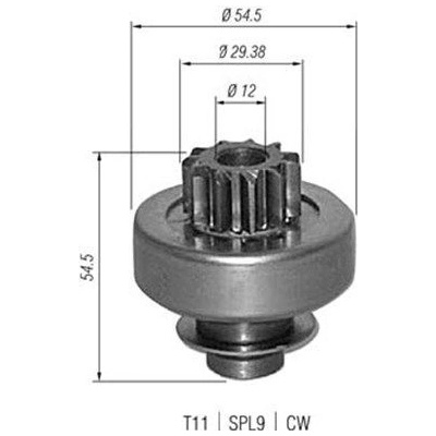 Pastorok, štartér MAGNETI MARELLI 940113020347