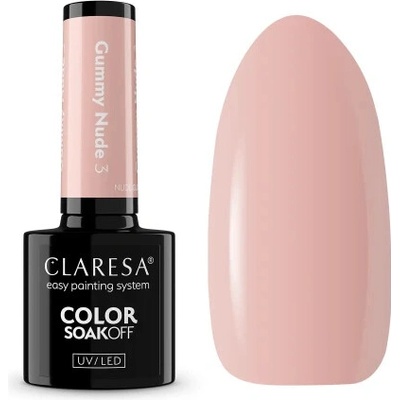 ERANTI Claresa Hybridný lak Nude Glow Gummy Nude 3 – 5g