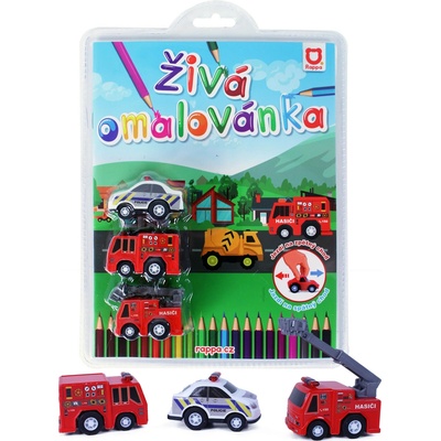 RAPPA Živá omalovánka auta 3 ks