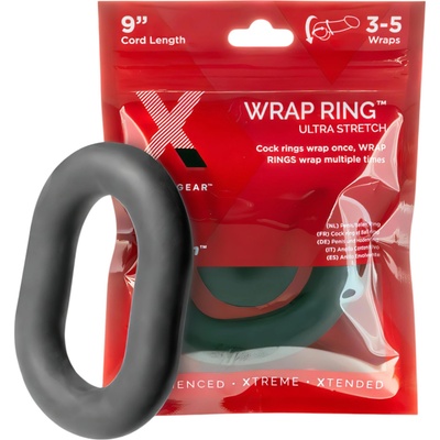 Perfect Fit Brand Ultra Wrap 9 - плътен пенис пръстен - черен (22см)
