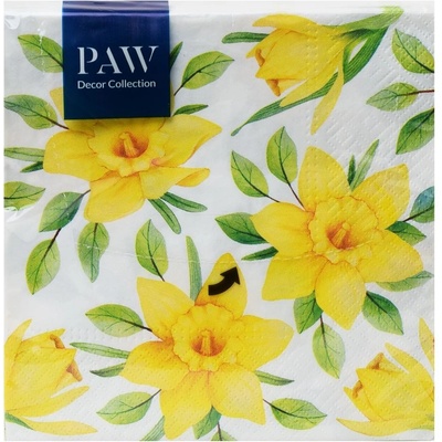 PAW servítky Yellow daffodils 33x33cm