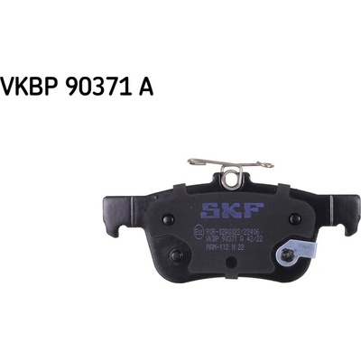 Sada brzdových platničiek, vždy 4 kusy v sade SKF VKBP 90371 A (VKBP90371A)