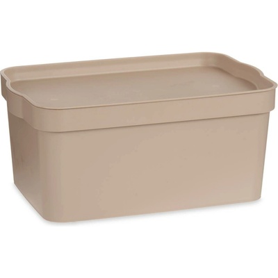 Kipit Plastová úložná krabice, 7,5 l, taupe hnědá