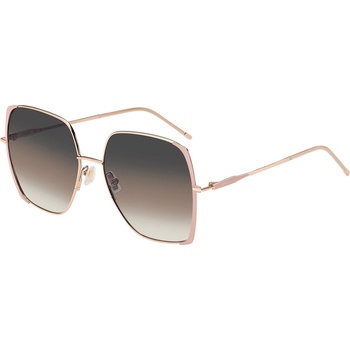 HUGO BOSS Слънчеви очила BOSS Women's Square Sunglasses - Gold Nude
