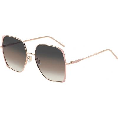 HUGO BOSS Слънчеви очила BOSS Women's Square Sunglasses - Gold Nude