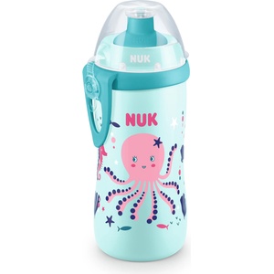 Nuk Шише с клапа Nuk Junior Cup - Chameleon, 300 ml, за момиче (10255576) - ozone