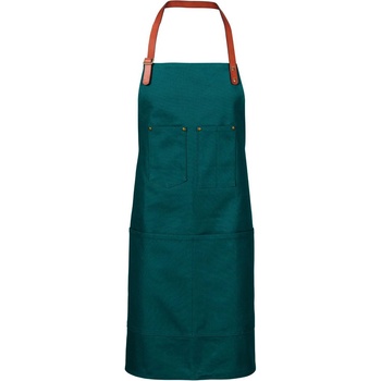 Image 1 of EXNER Престилка Petrol в наситен петролен цвят с кожена презрамка за врата (1778755)