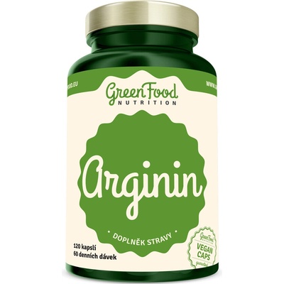 GreenFood Nutrition Arginin 120 kapsúl