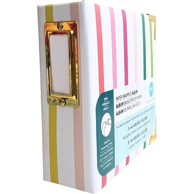 WE R MEMORY KEEPERS SCRAPBOOKOVÉ ALBUM 4"X4" - Striped