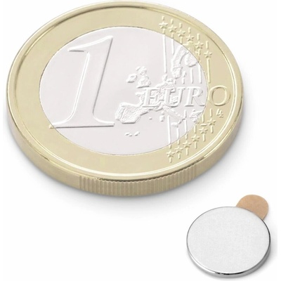 Neodymový magnet kotouč Ø 8 mm, v. 0,75 mm, samolepicí 3M, síla 290 g