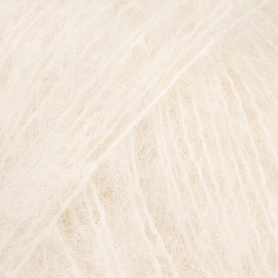 BRUSHED ALPACA SILK Drops Farby BRUSHED ALPACA SILK: 01 smotanová