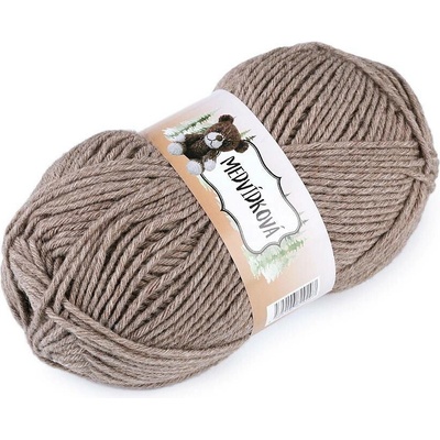 Pletací příze medvídková 100 g Varianta: 7 (82089) béžová tm., Balení: 1 ks 44988/91509/205942