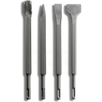MAR-POL Sekáče SDS PLUS, sada 4ks, 250mm, plochý 20mm, plochý 40mm, špičatý, drážkovací, M23600