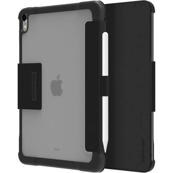 Griffin Survivor Tactical Case - хибриден удароустойчив калъф, тип папка за iPad Pro 11 (2018) (черен)