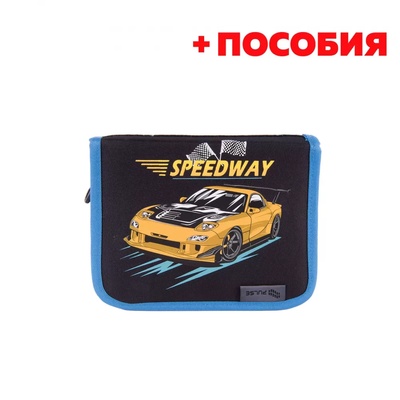 PULSE Несесер Pulse Speedway, пълен, сиво-син