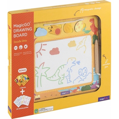 MierEdu Magická magnetická malovací tabulka dinosaurus