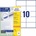 Avery Zweckform labels 105mm x 57mm, A4, white, 10 labels, packed with 100 pcs, 3425, for laser and inkjet printers