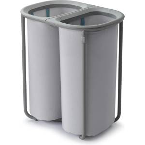 Joseph Joseph Кош за пране DUO 5000003 80 l, сив, метал, Joseph Joseph (JS5000003)