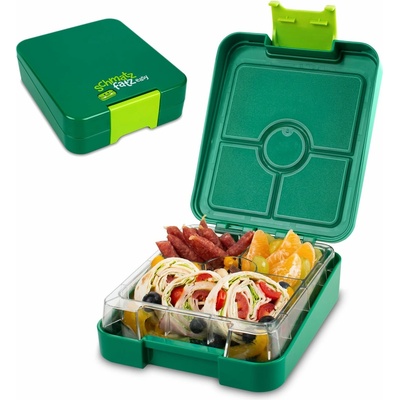 Klarstein Schmatzfatz easy, desiatový box, 4 priehradky, 18 × 15 × 5 cm (SMF4-easygrun)