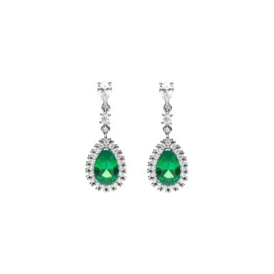 Diamonfire Luxusné strieborné náušnice E6053