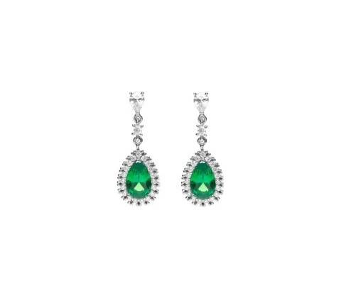 Diamonfire Luxusné strieborné náušnice E6053