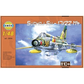 Směr plastikový model letadla ke slepení Suchoj SU-17-22 M4 slepovací stavebnice letadlo 1:48