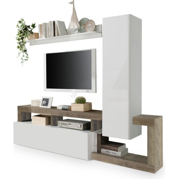 MC Akcent Холна секция lenor бяла/кафява (mc0104)