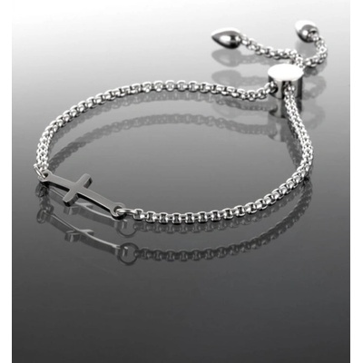 Prosperk ocelový náramek Křížek S0442