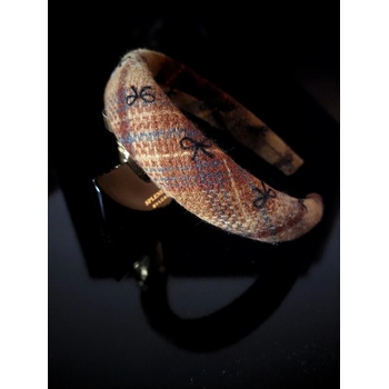 Radi handmade Диадема кафяво каре (717)