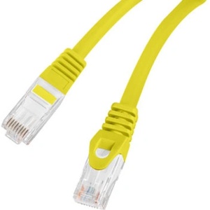 Lanberg PCU6-10CU-0200-Y Cat. 6 U/UTP LSZH CU AWG26 неекраниран жълт пач кабел, 2 м